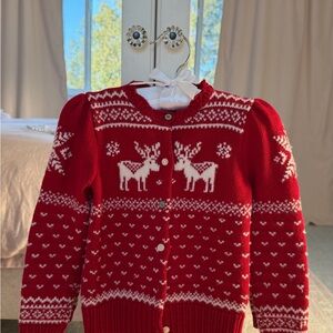 Polo Ralph Lauren Red Knit Cardigan